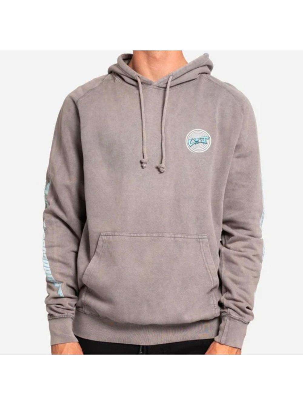 Lost Vintage Grey Hoodie Sweatshirt Size Large